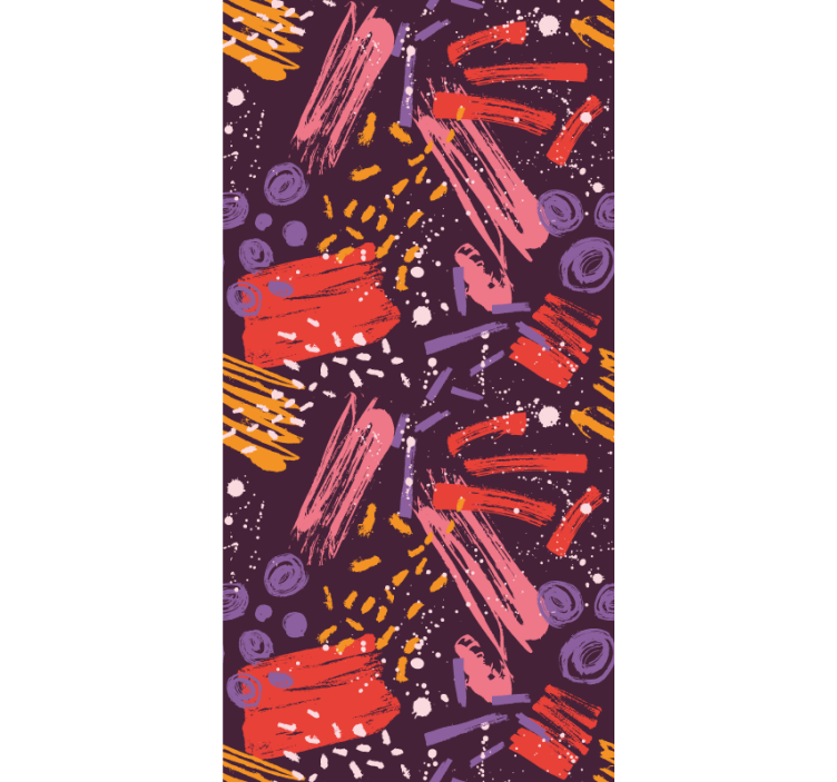 墙纸 抽象 富有表现力的笔触 - TenStickers