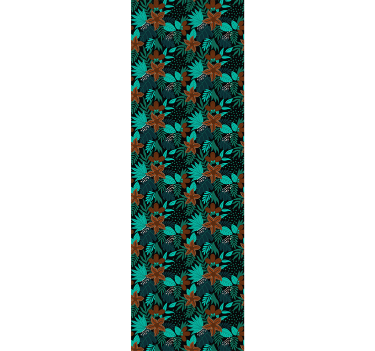 墙纸 性质 热带树叶图案 - TenStickers