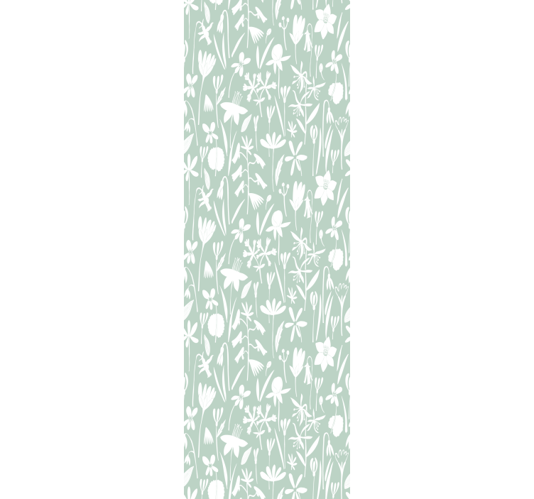 墙纸花卉 植物剪影 - TenStickers