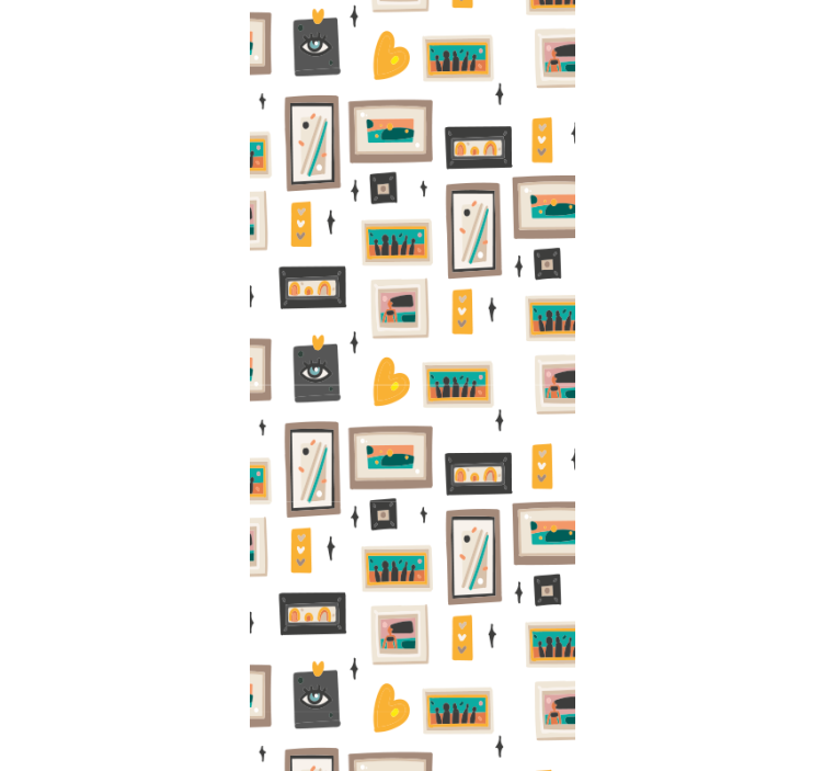 工业壁纸 复古办公室图案 - TenStickers