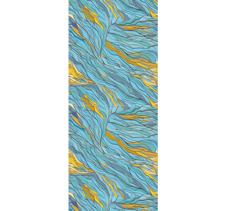 墙纸 抽象 抽象有机流 - TenStickers