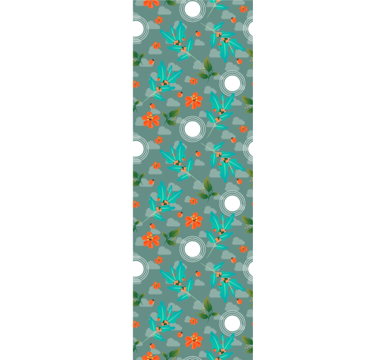 墙纸餐厅 花卉几何 - TenStickers