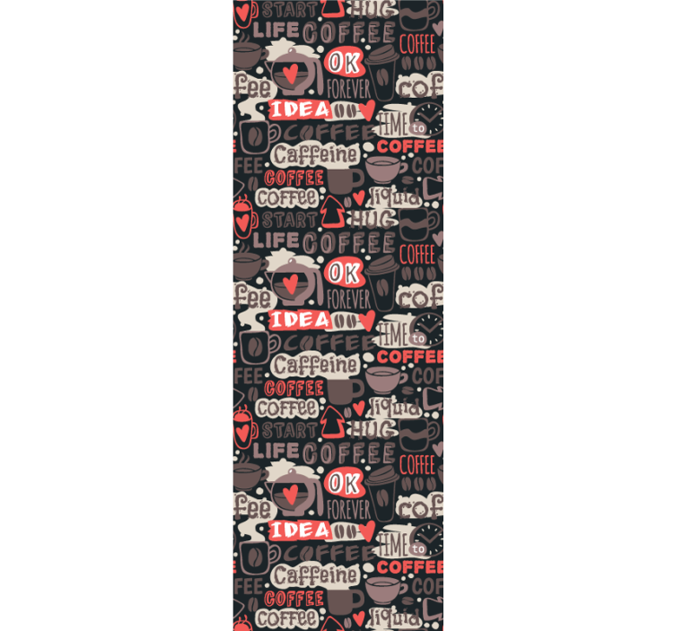 墙纸 刻字 咖啡因主题 - TenStickers