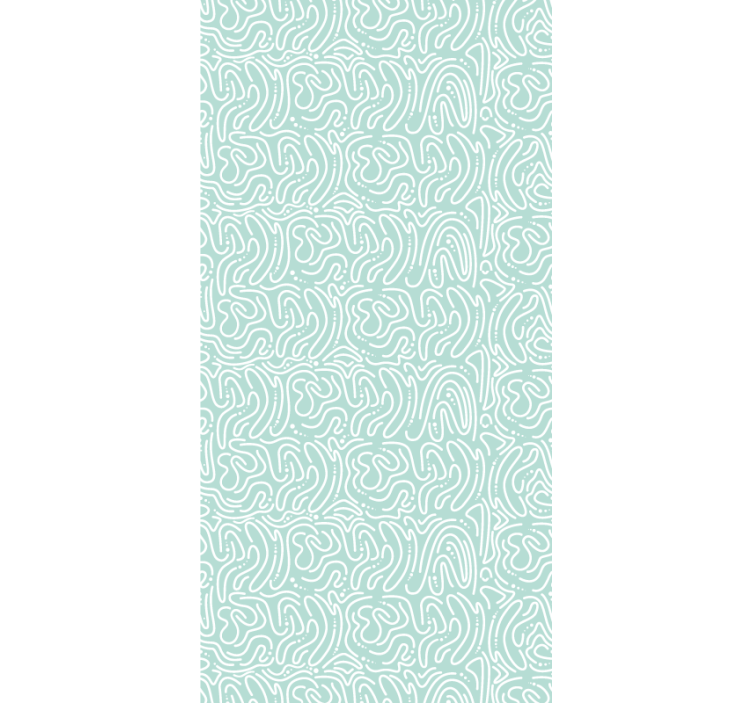 墙纸 抽象 绿色迷宫 - TenStickers