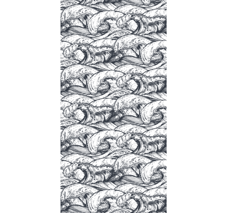 墙纸 性质 海洋波浪图案 - TenStickers