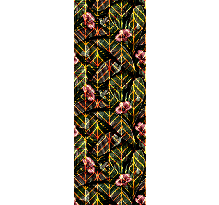 墙纸 性质 花卉叶子图案 - TenStickers