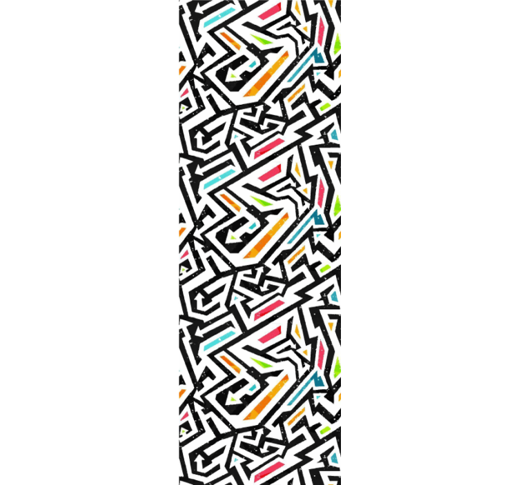 墙纸 抽象 几何混沌 - TenStickers