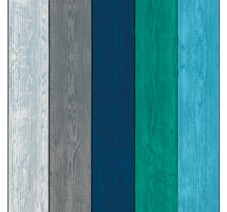 墙纸 木 条纹木板 - TenStickers