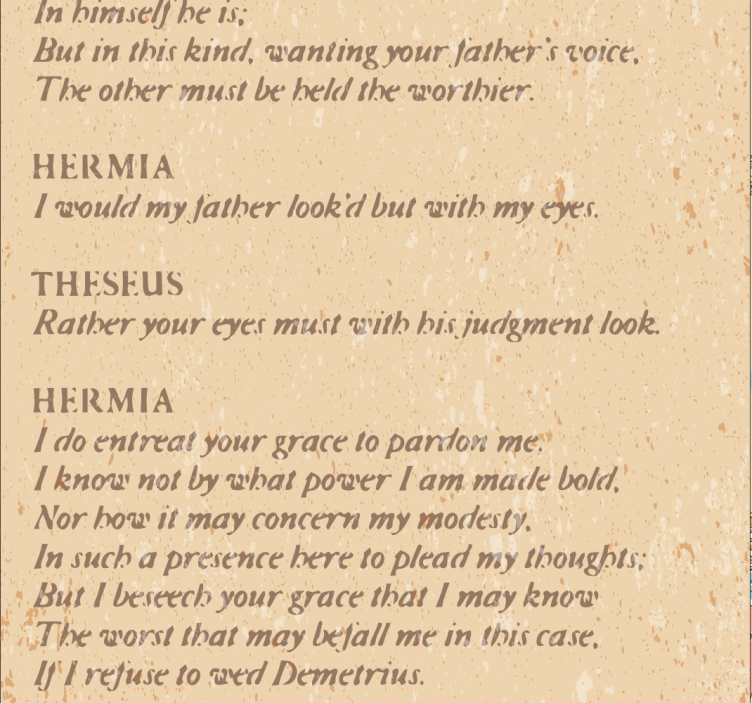 墙纸 艺术 莎士比亚摘录 - TenStickers