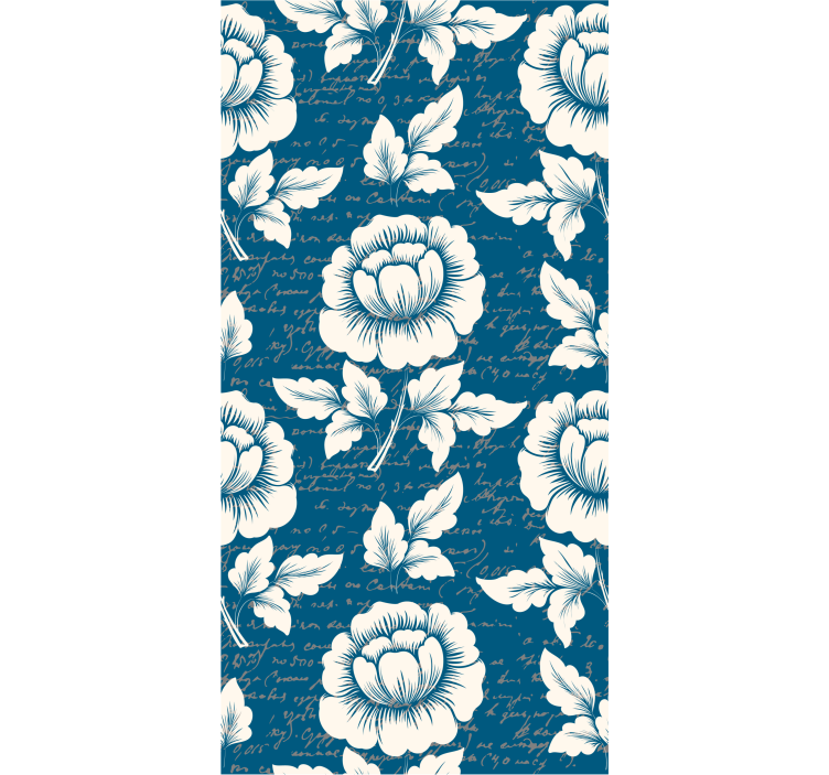 墙纸 花卉观赏 优雅的花卉脚本 - TenStickers