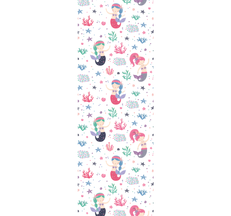 儿童墙纸 美人鱼海底探险 - TenStickers