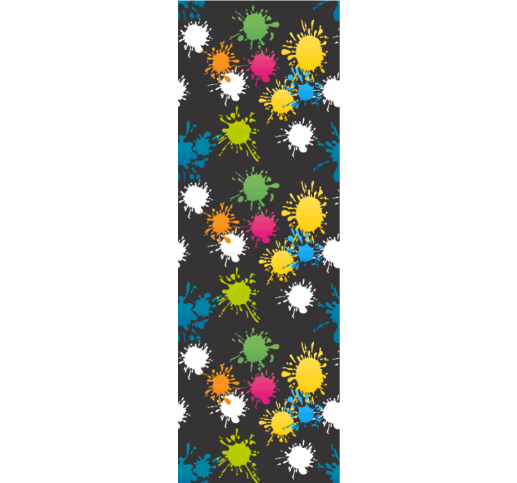 墙纸 抽象 飞溅图案 - TenStickers