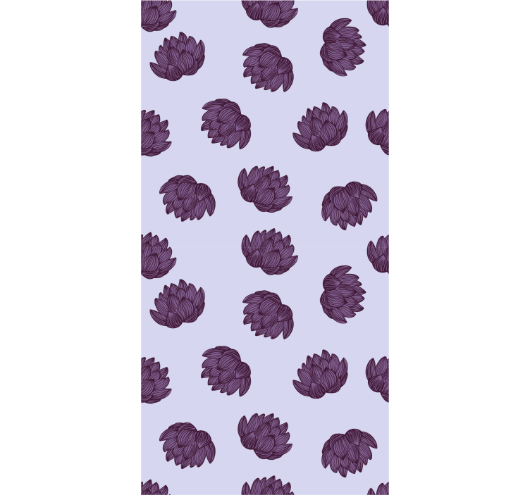 墙纸花卉 花卉图案简单 - TenStickers