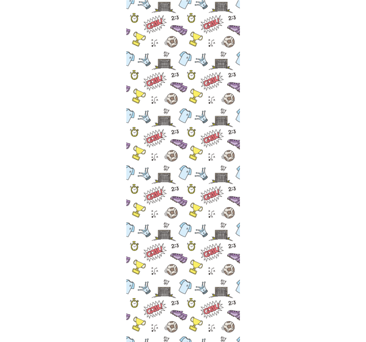 幼儿园墙纸 足球趣味主题 - TenStickers