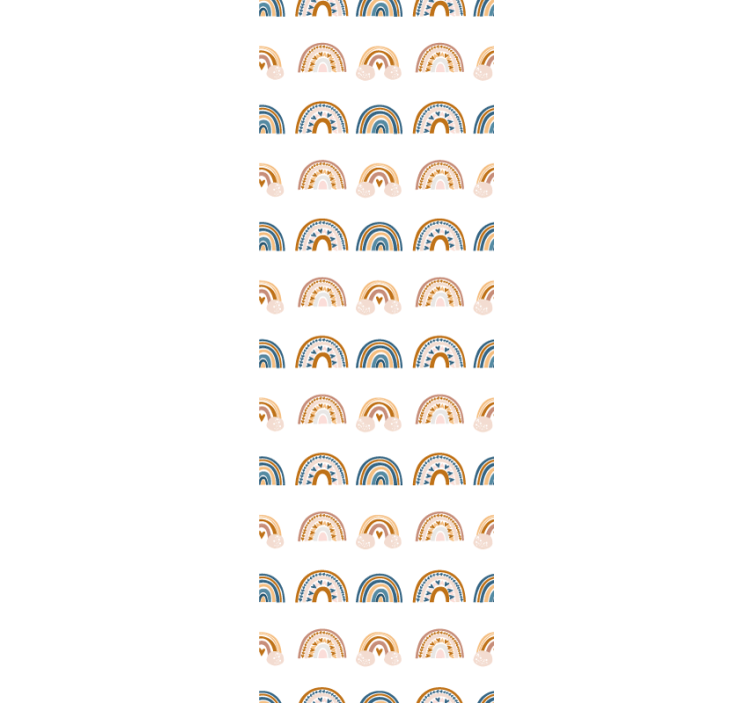 幼儿园墙纸 彩虹弧图案 - TenStickers