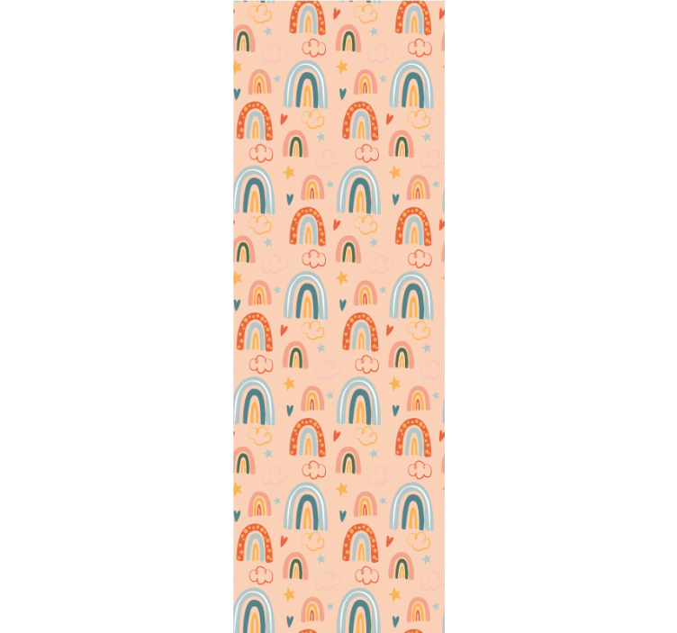 少女卧室墙纸 彩虹梦境 - TenStickers