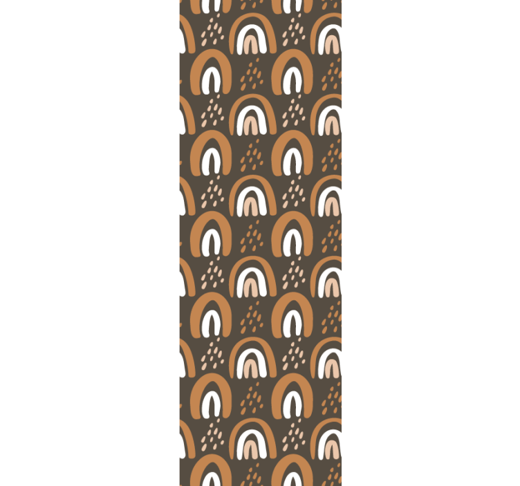 墙纸 几何 几何弧形图案 - TenStickers