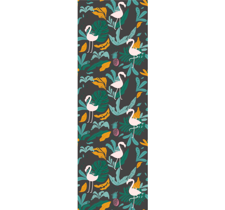 墙纸 动物壁纸 热带火烈鸟场景 - TenStickers