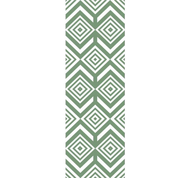 绿色菱形方形壁纸 - TenStickers