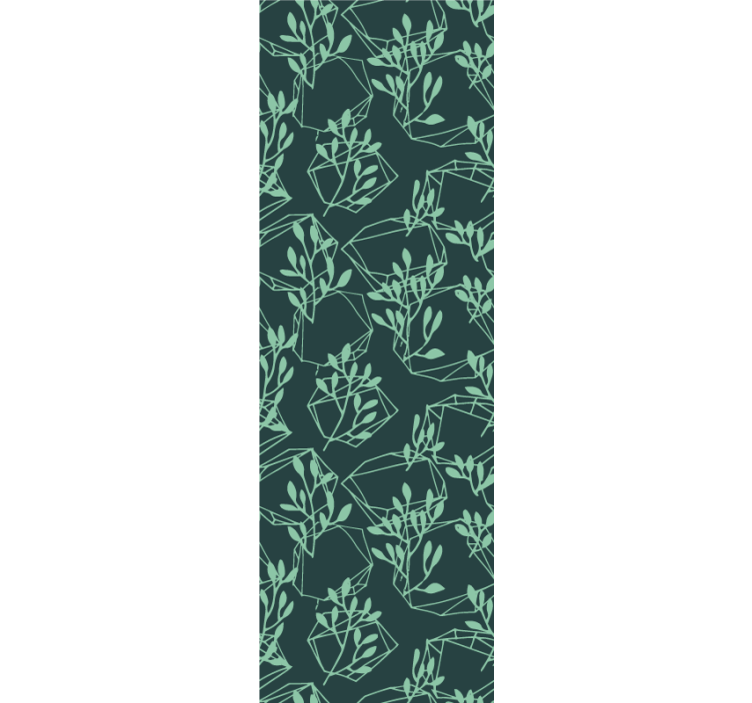 墙纸 几何 几何树叶图案 - TenStickers