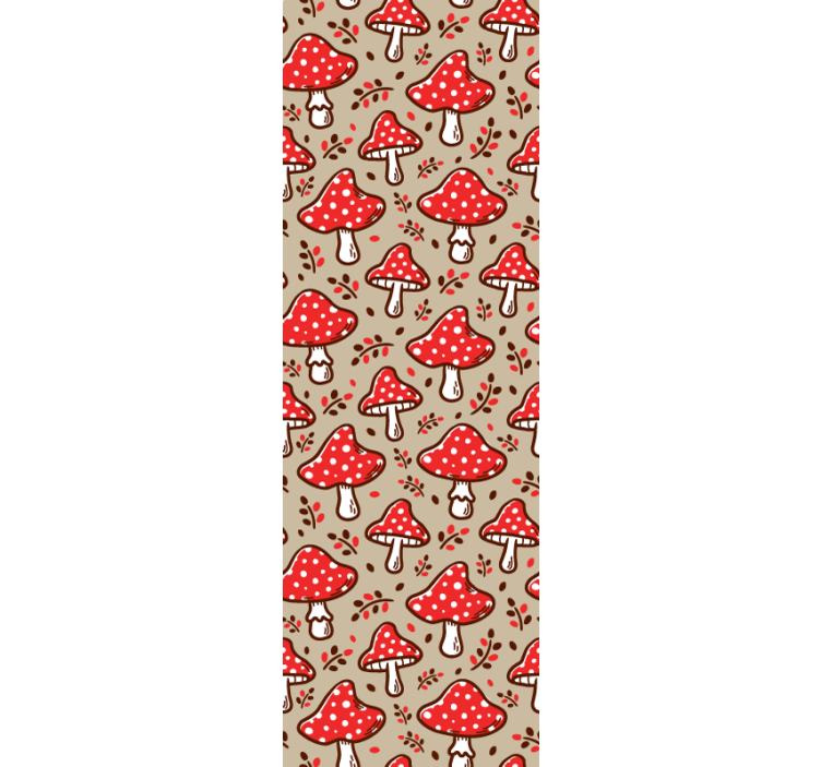 墙纸 艺术 蘑菇图案 - TenStickers