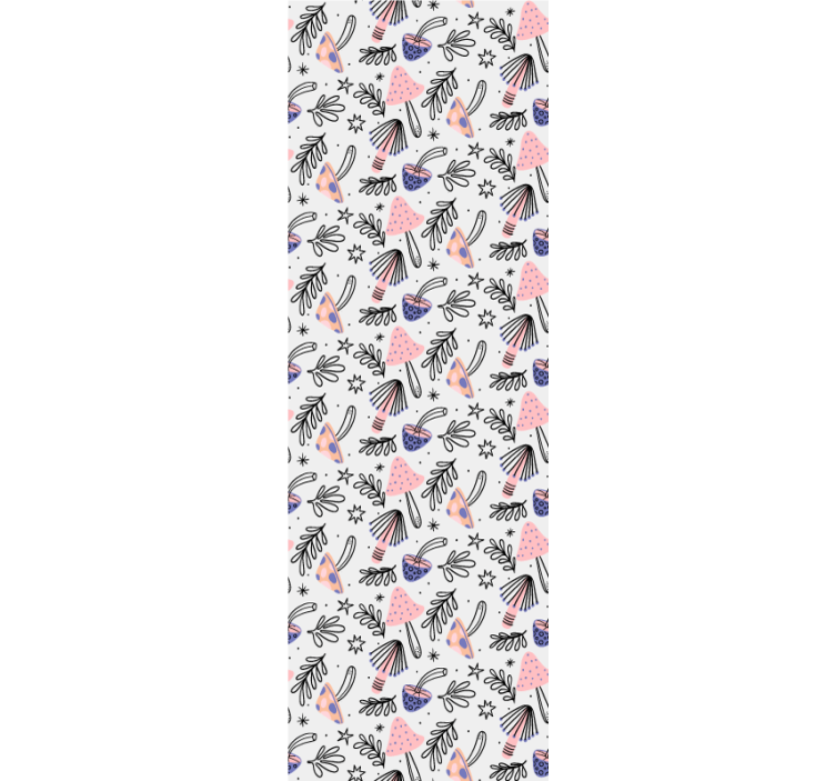 墙纸 艺术 异想天开的植物图案 - TenStickers