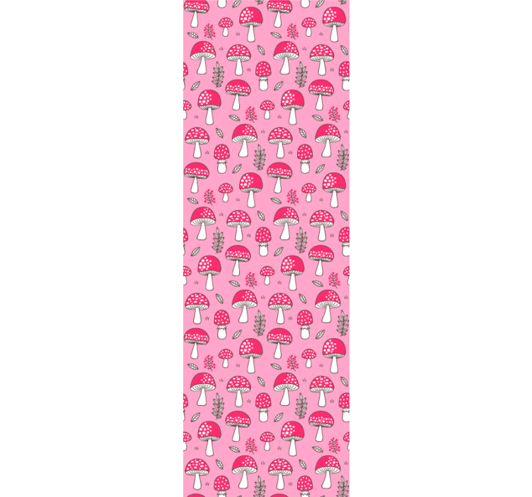 墙纸 艺术 蘑菇图案 - TenStickers