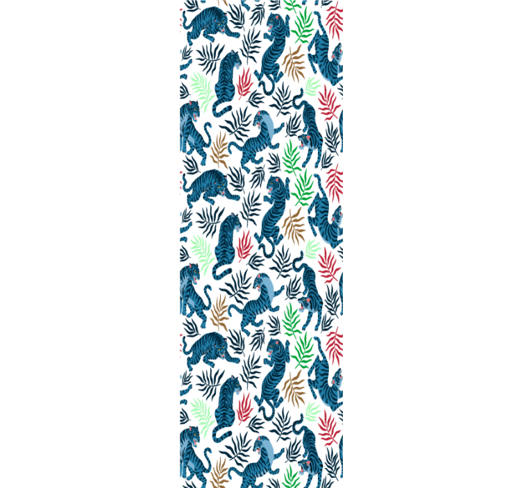 墙纸 动物壁纸 热带老虎图案 - TenStickers