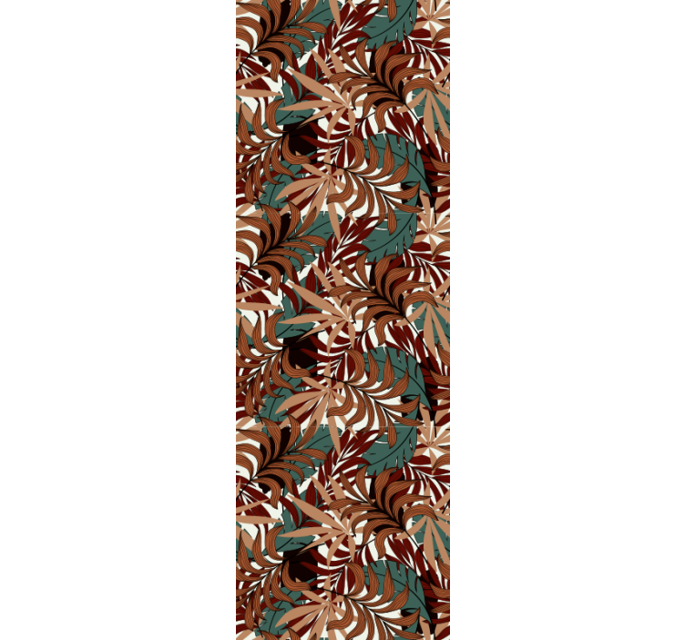 墙纸 树叶 抽象植物壁画 - TenStickers