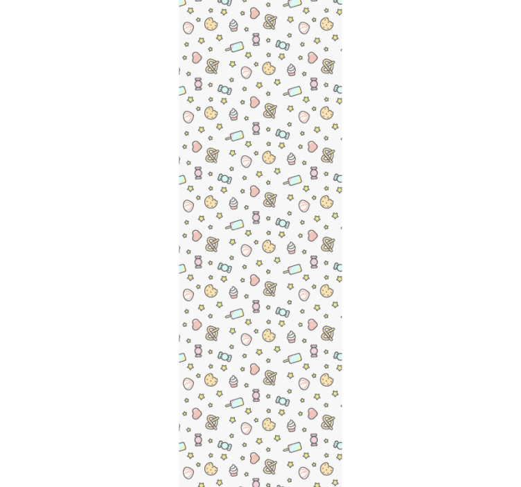 幼儿园墙纸 糖果图案 - TenStickers