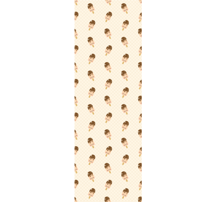 幼儿园墙纸 可爱的冰淇淋甜筒 - TenStickers