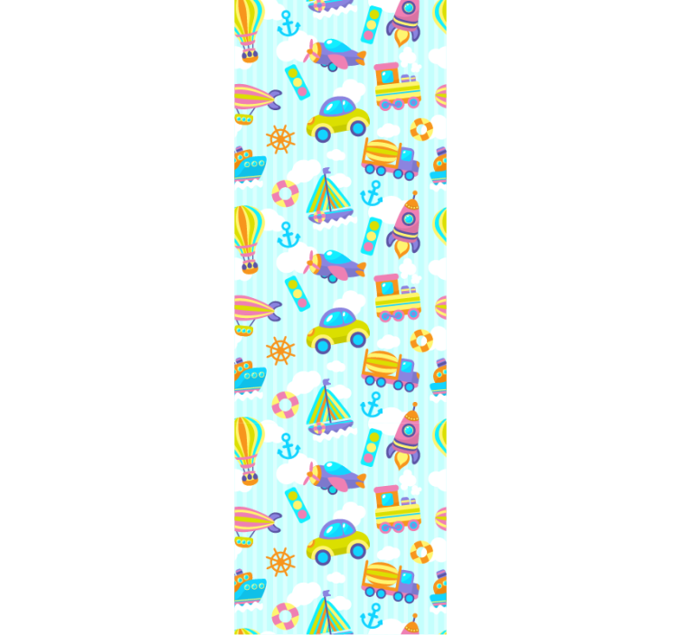 儿童墙纸 好玩的交通 - TenStickers