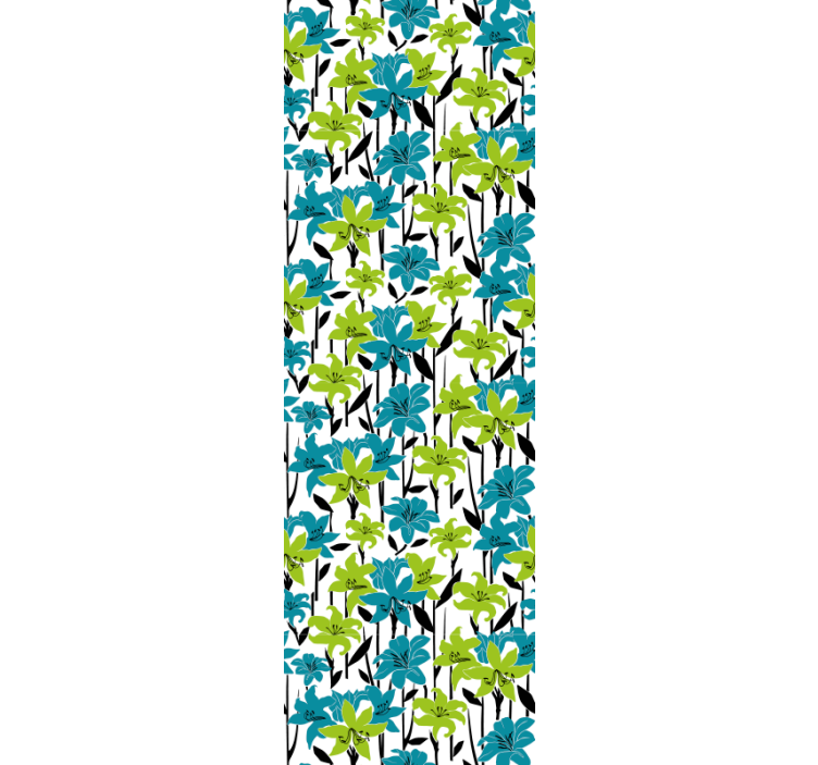 墙纸花卉绚丽花朵盛开 - TenStickers