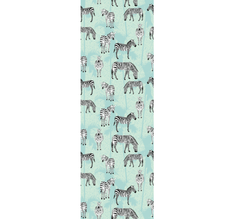 墙纸 斑马 斑马图案 - TenStickers