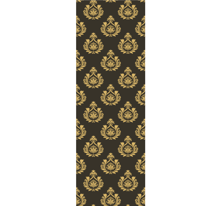 墙纸 巴洛克式 华丽植物图案 - TenStickers