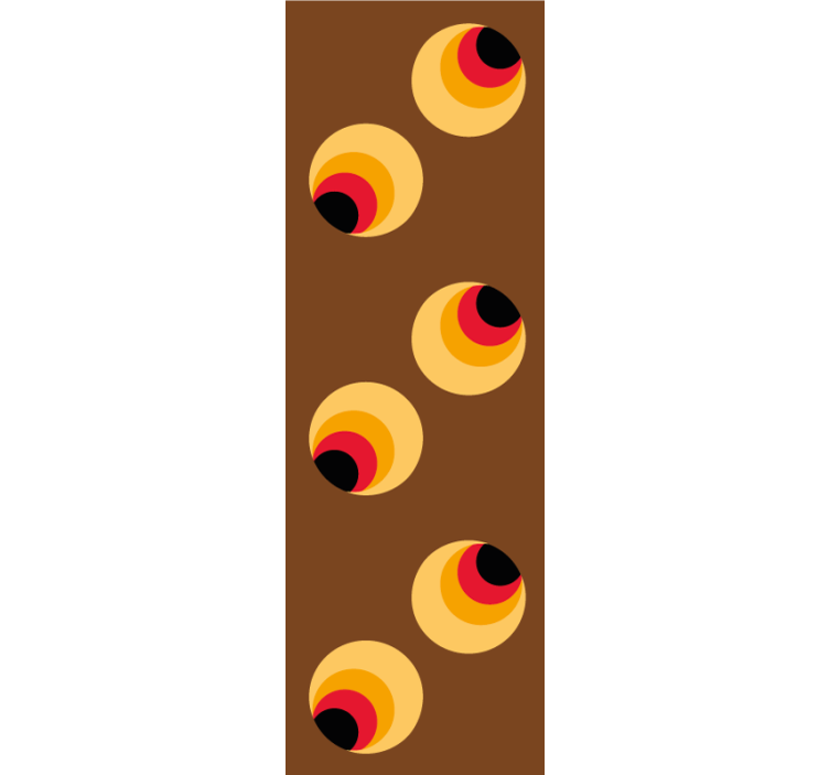 流行眼球 复古 壁纸 - TenStickers