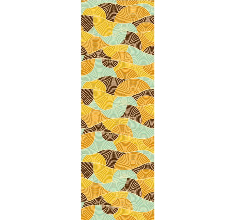 墙纸 几何 几何波浪 - TenStickers