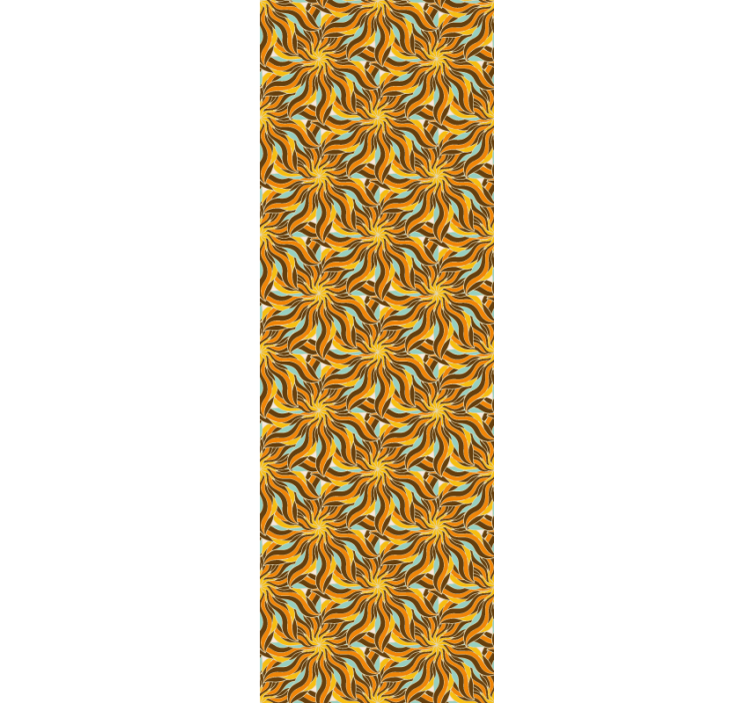 太阳和云 70 年代复古壁纸 - TenStickers