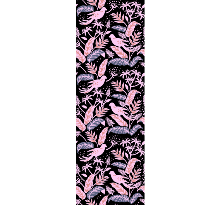 墙纸 装饰 鸟儿,花儿,和谐 - TenStickers