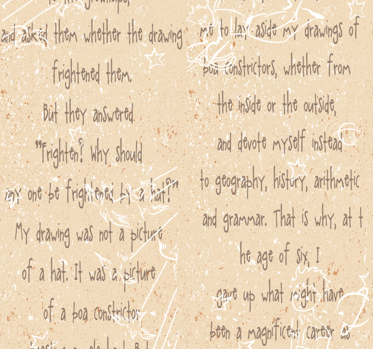 墙纸 刻字 字母脚本儿童房 - TenStickers