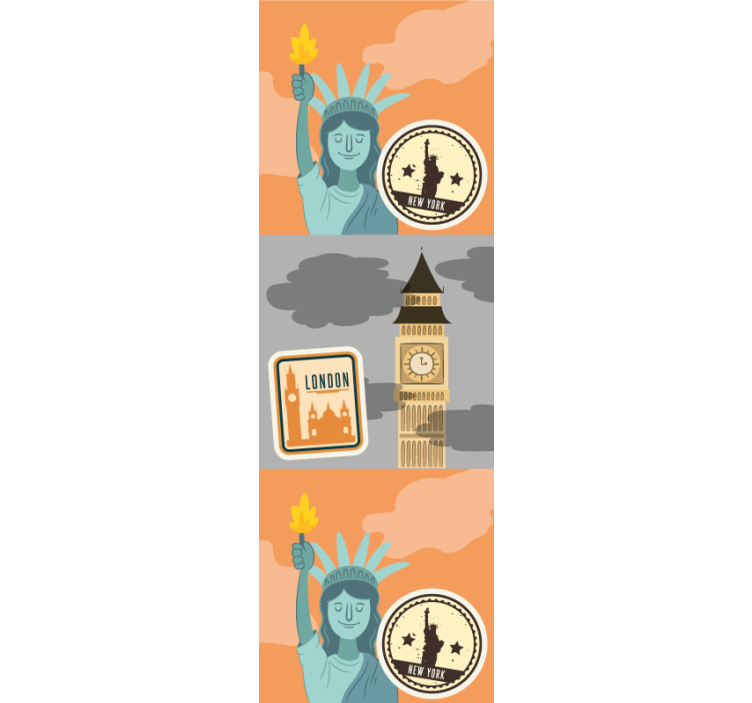 墙纸 纽约壁纸 经典城市地标 - TenStickers