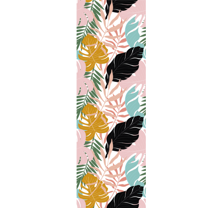 墙纸 树叶 异国情调的叶子组合 - TenStickers