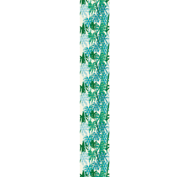 墙纸雨林 热带几何图案 - TenStickers