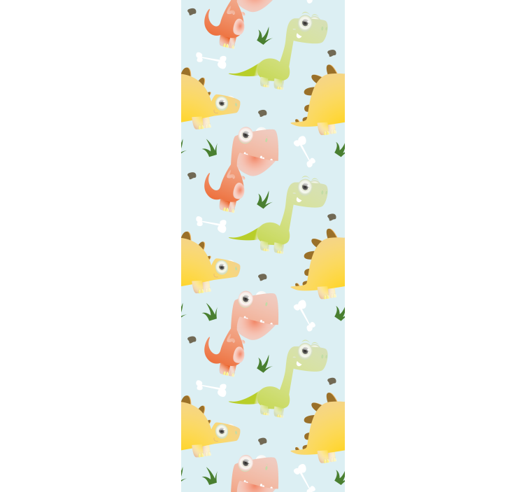 墙纸 恐龙 有趣的恐龙图案 - TenStickers