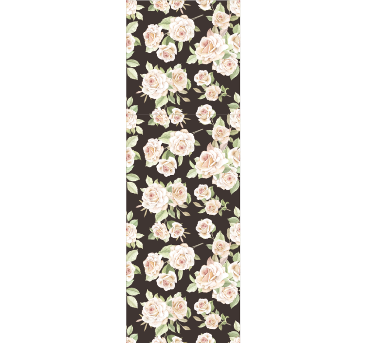 墙纸花卉 盛开的玫瑰 - TenStickers