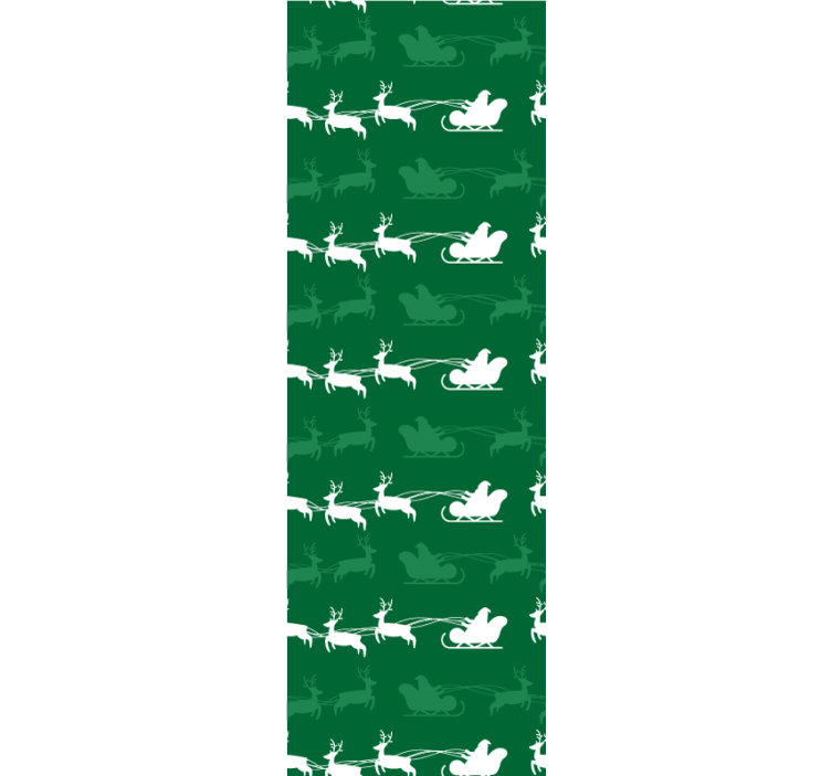 墙纸 圣诞 假日雪橇图案 - TenStickers