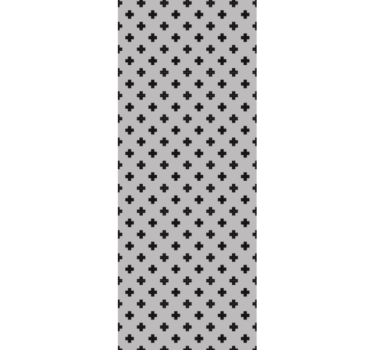 几何墙纸 十字图案 - TenStickers