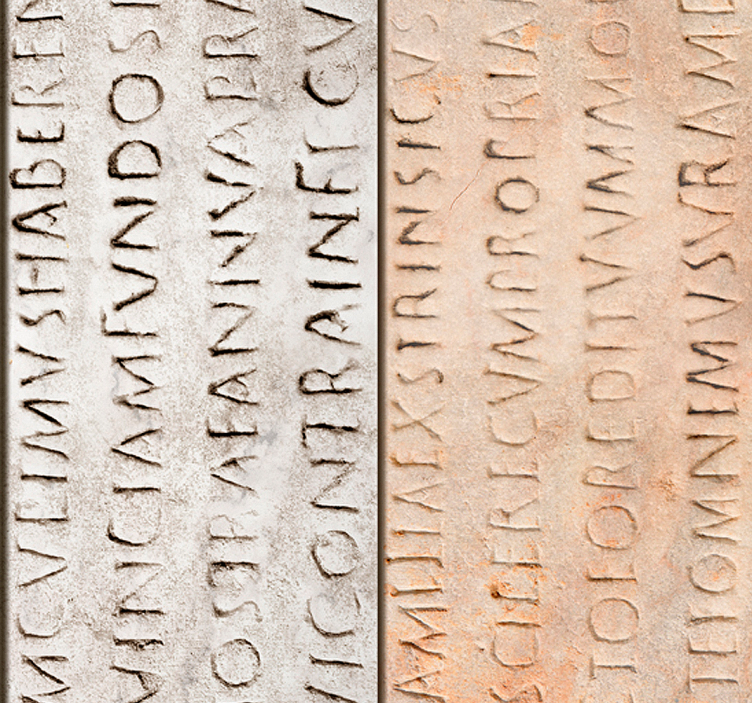 墙纸 刻字 纹理字母浮雕 - TenStickers