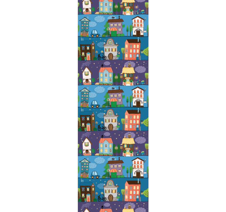 城市和乡村壁纸 城市故事时间 - TenStickers