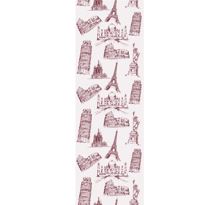 城市和乡村壁纸 标志性纪念碑 - TenStickers